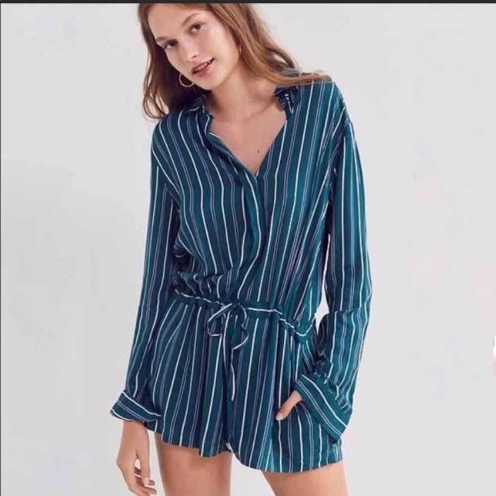Urban outfitters striped romper